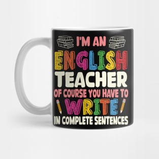 English Teacher Grammar Editor Professor Writer Linguistics Mug
